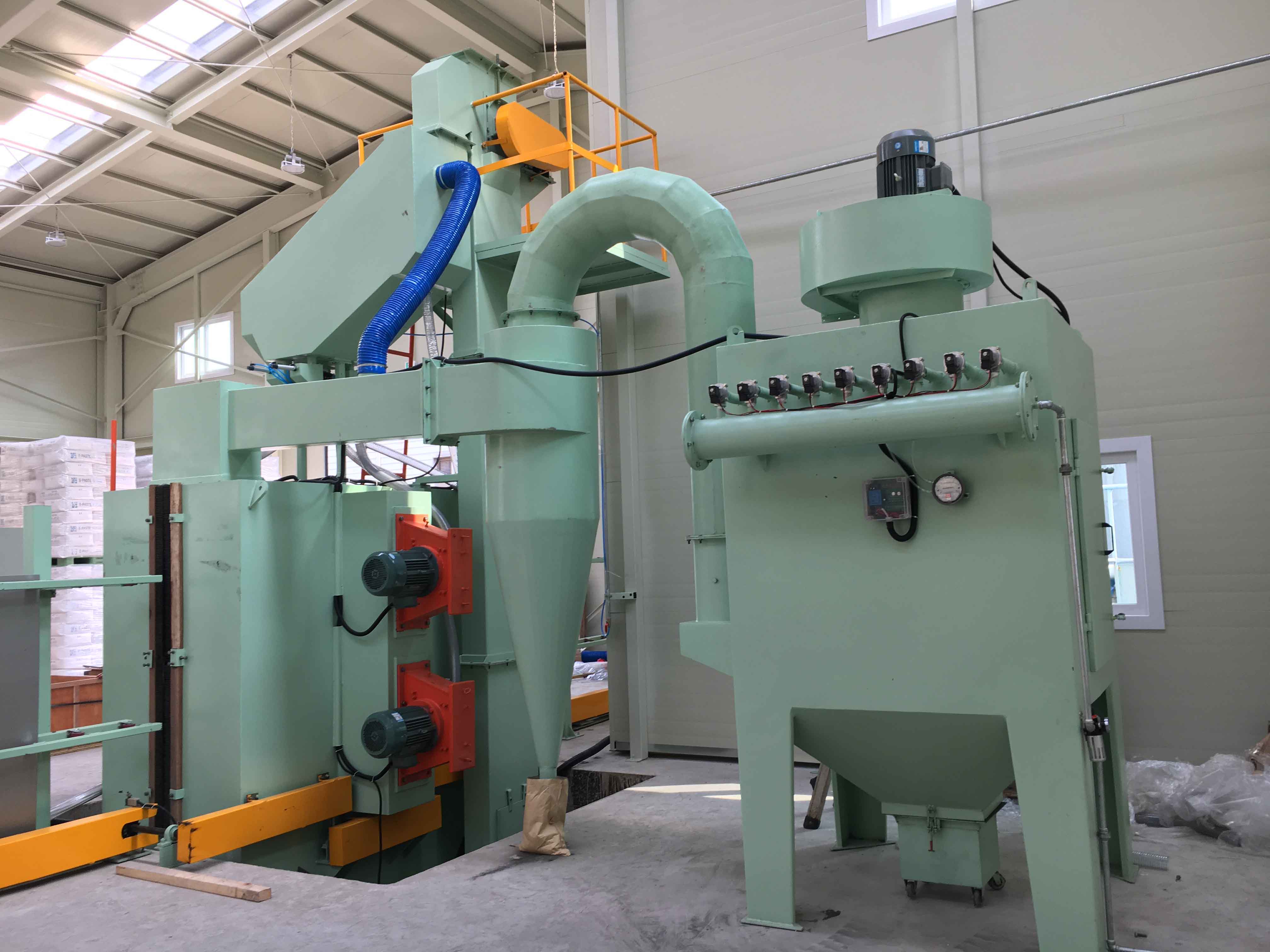 Shot blasting machine for Stainless steel press plate