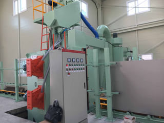 Shot blasting machine for Stainless steel press plate
