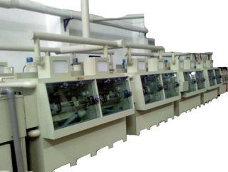 Etching machine for stainless steel sheet or press plate