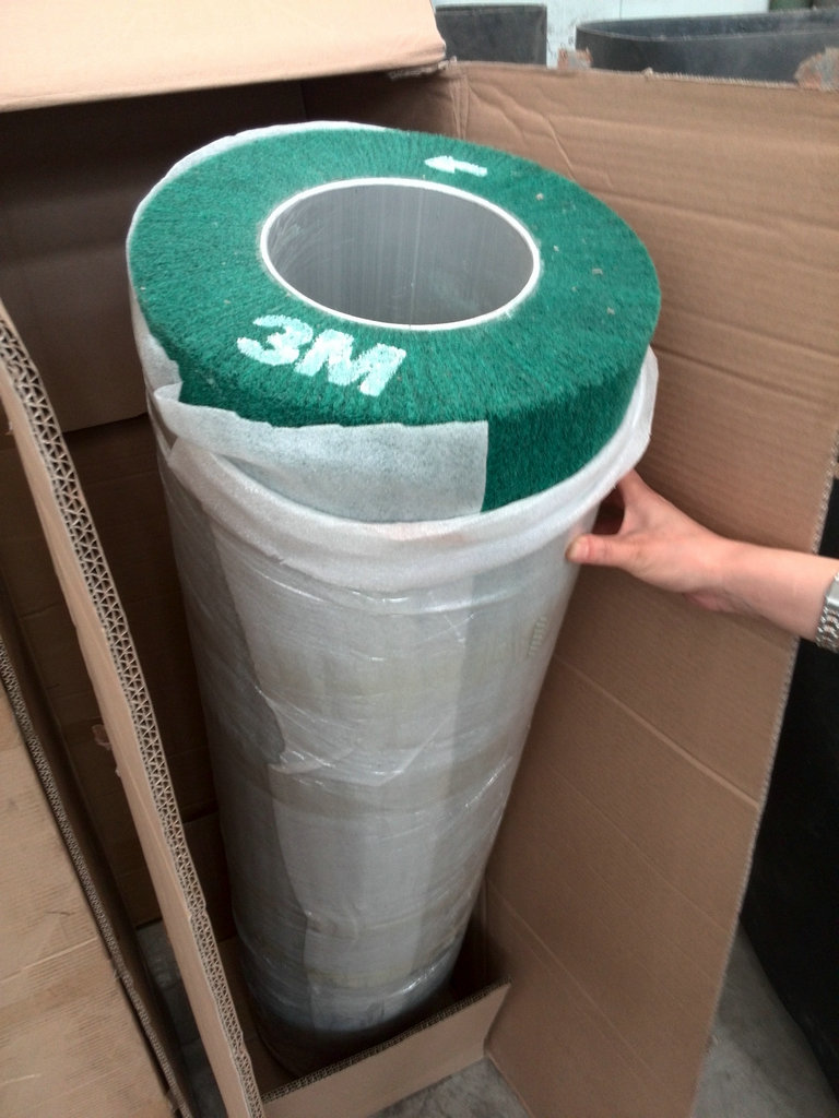 Stainless steel sheet SB grinding machine 3M brush roller.jpg