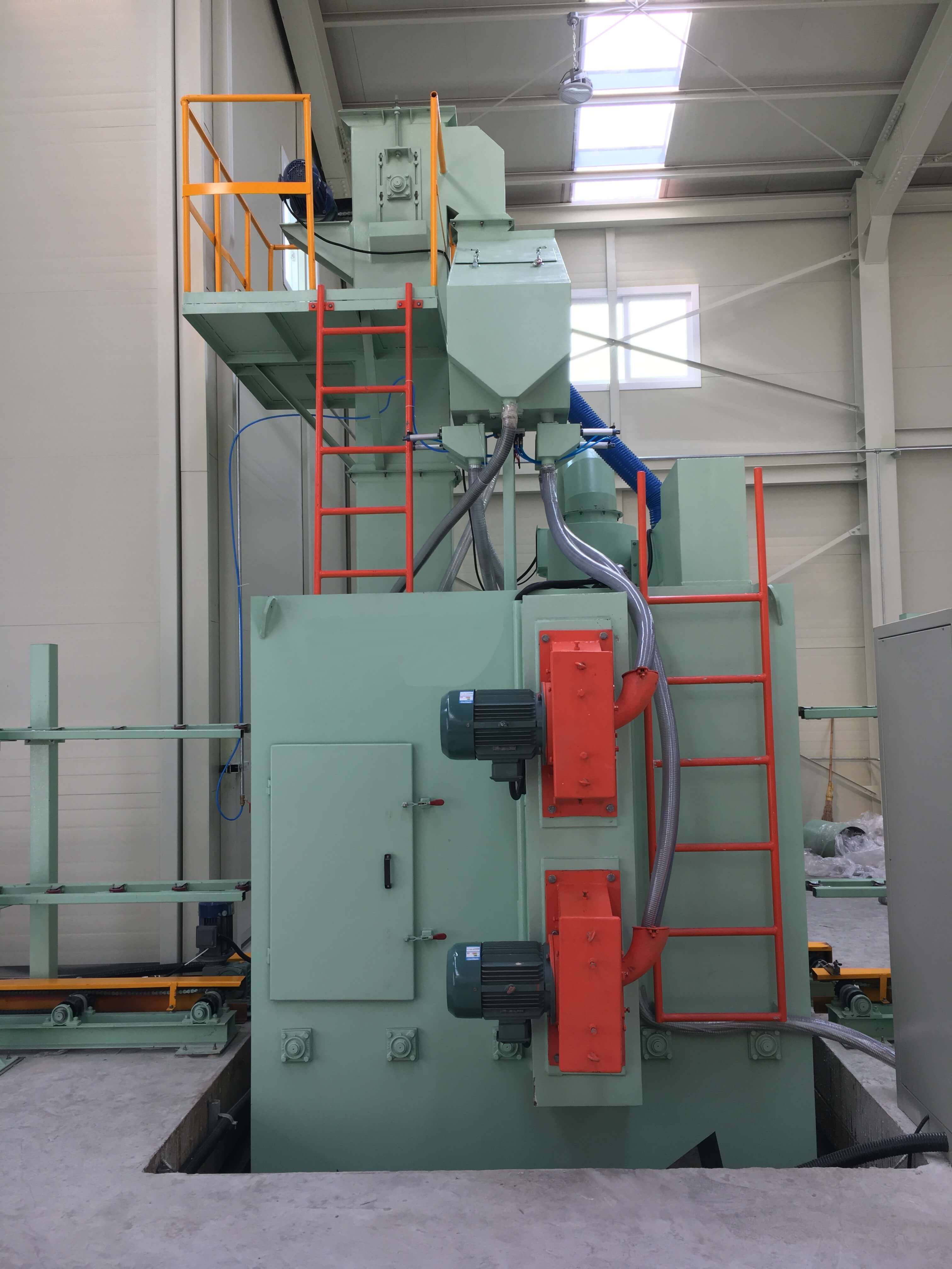 Shot blasting machine for Stainless steel press plate 6.JPG