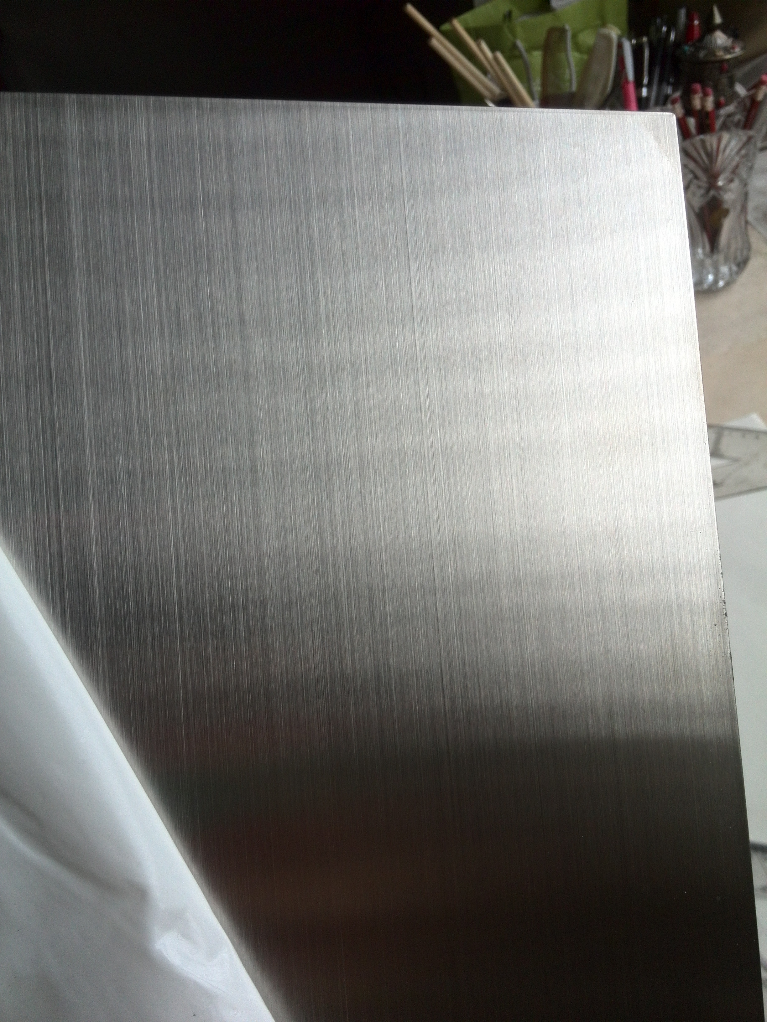 Stainless steel sheet precision Hairline and No.4 oil grinding line effect 1.jpg
